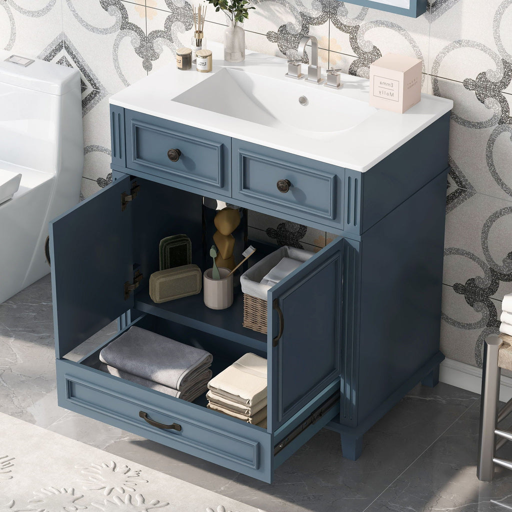 Bathroom Vanity With Sink, Storage Cabinet