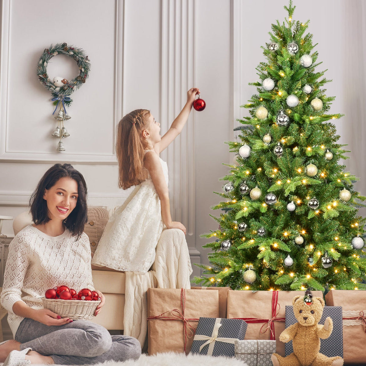 5FT PE&PVC Prelit Christmas Tree