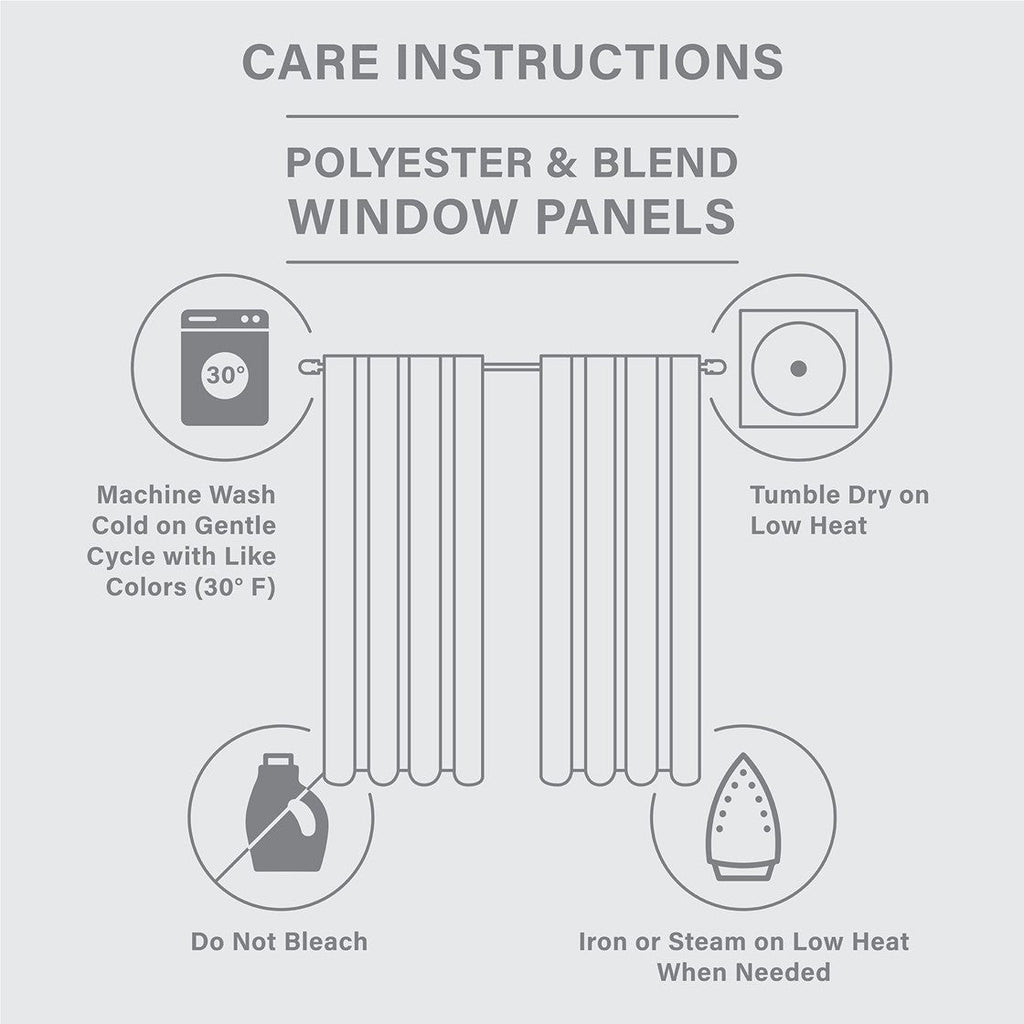 Solid Crushed Curtain Panel Pair (2 Pcs)