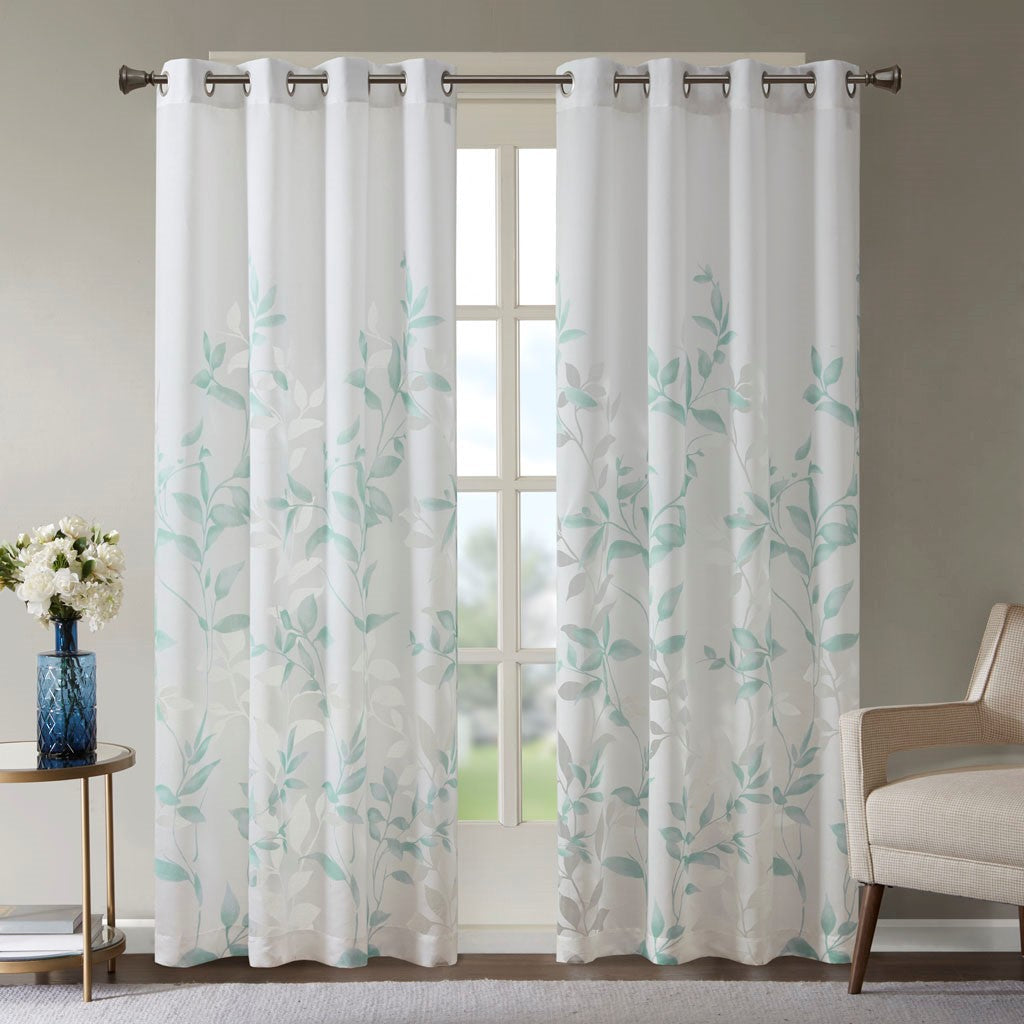 Burnout Printed Curtain Panel