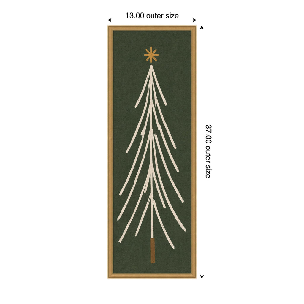 Framed Fabric Magnetic Board Minimalist Tree Panel Wall Organization