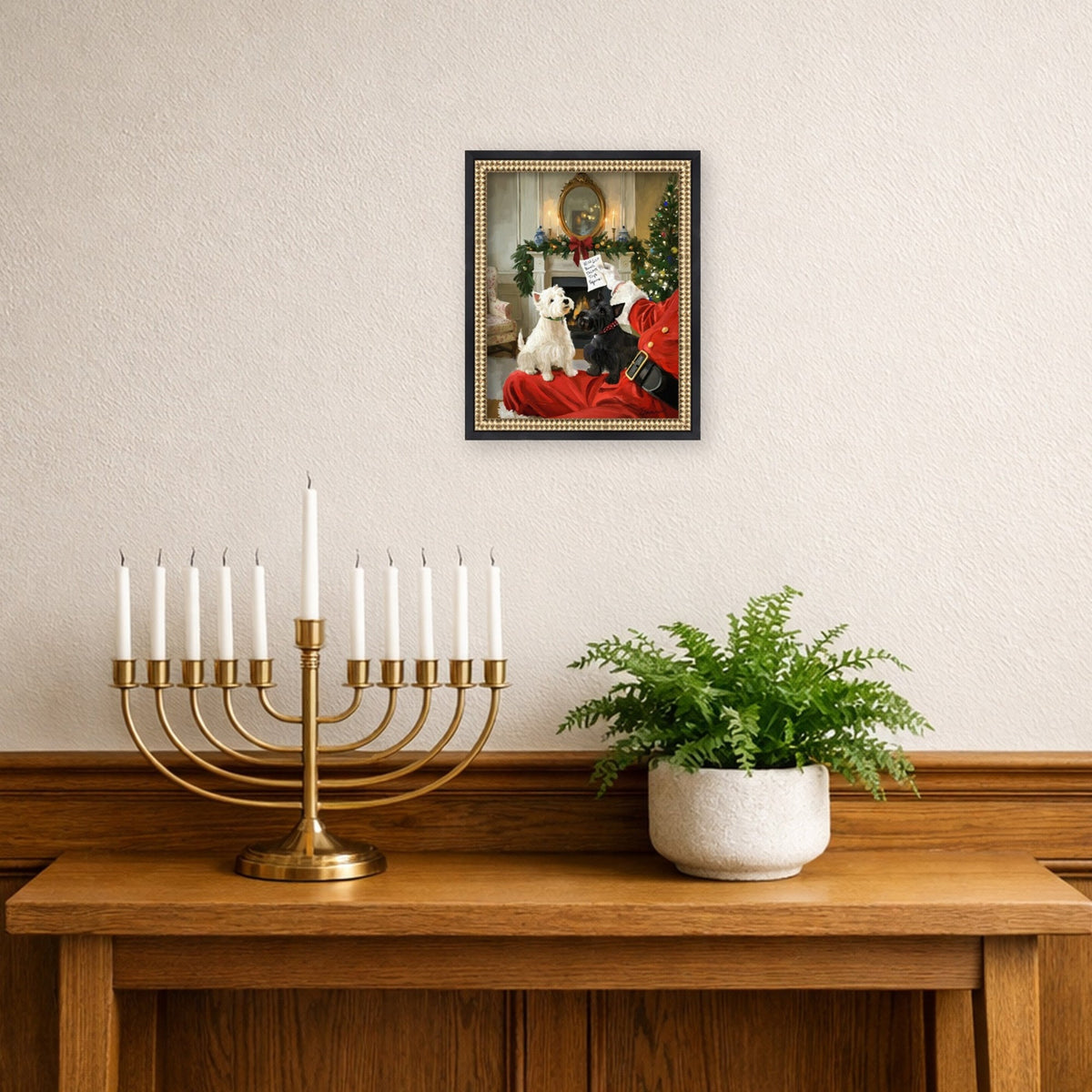 Wish List by Mary Sparrow Framed Mounted Canvas Wall Art Print