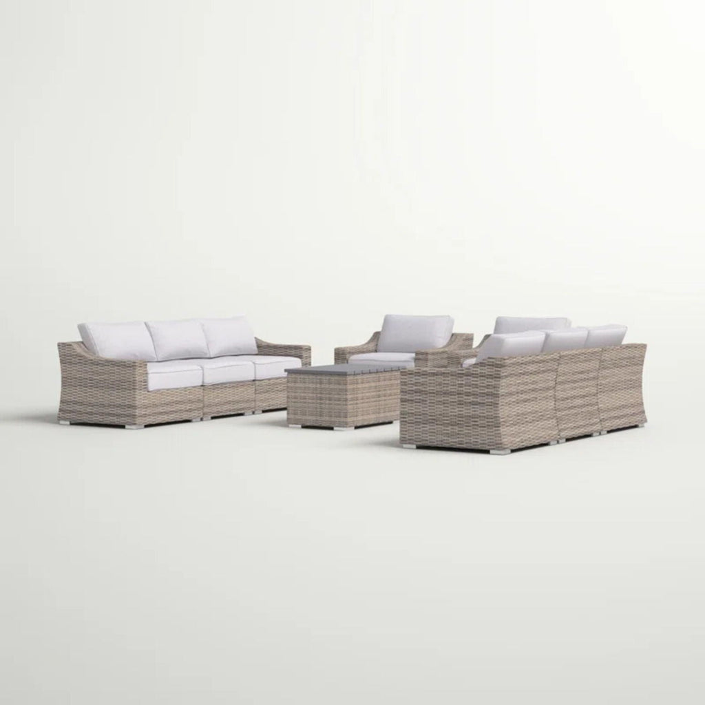 Stylish Sofa Seating Group With Cushions Perfect For Outdoor Gatherings
