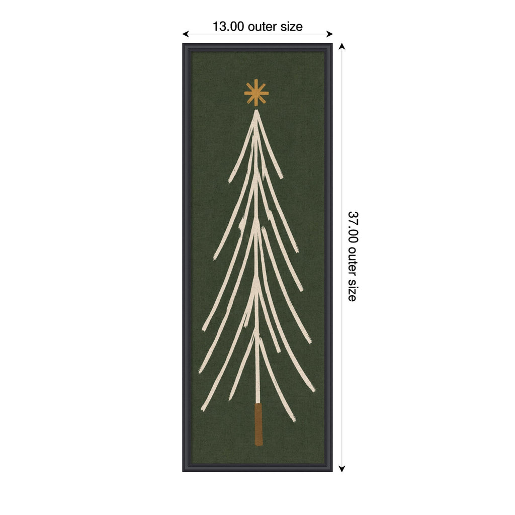 Framed Fabric Magnetic Board Minimalist Tree Panel Wall Organization