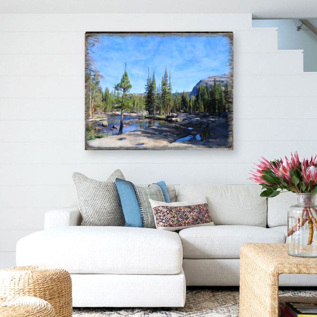 In the Mountains Art Wooden Wall Art by Nature Wonders - Nature Wildlife Decor  - 95404B