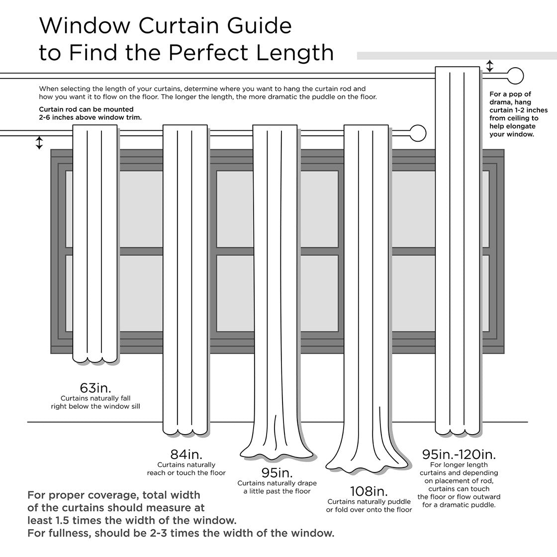 Solid Crushed Curtain Panel Pair (2 Pcs)