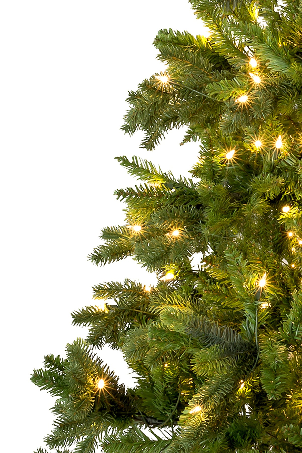 Prelit Calgary Spruce Christmas Tree with Warm White Lights