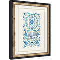 VYD Hanukkah Garden by Vicky Yorke Framed Mounted Canvas Wall Art Print