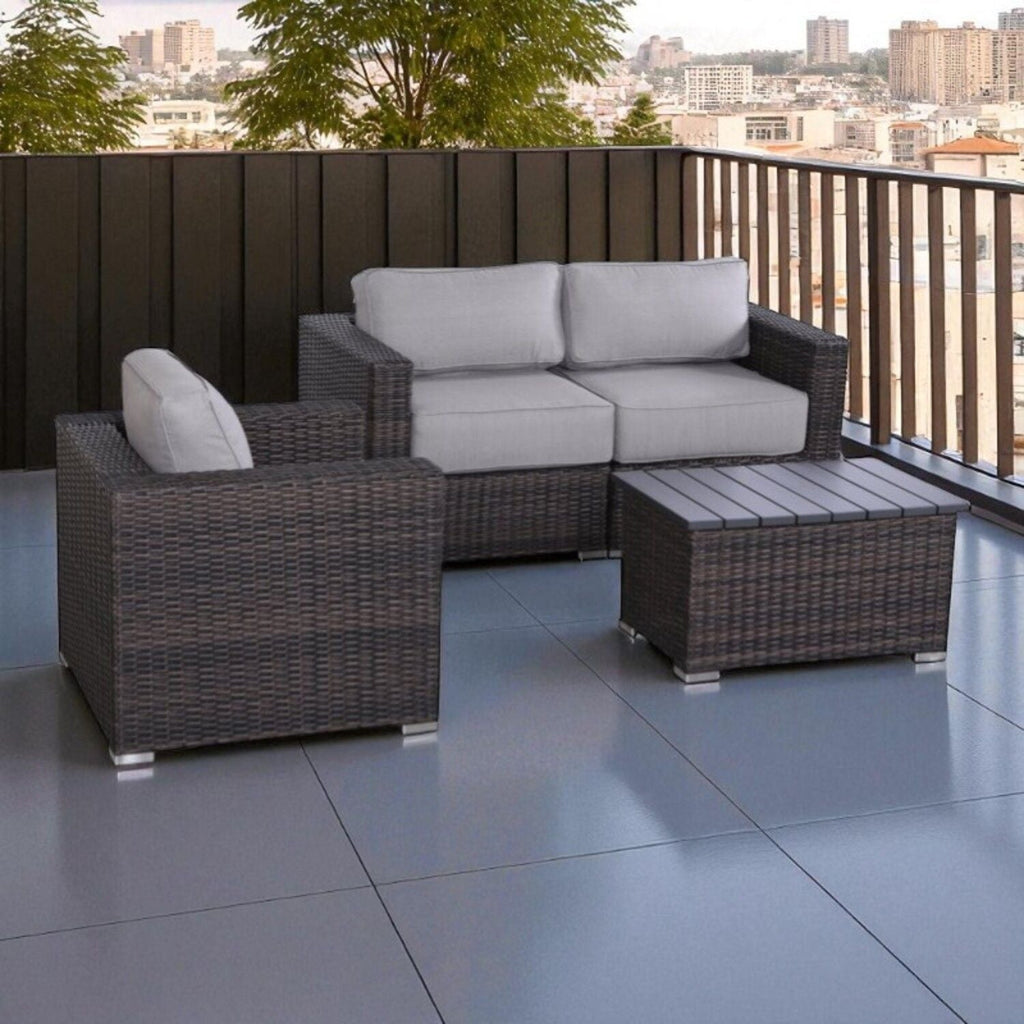 Stylish Sofa Seating Group With Cushions Perfect For Outdoor Gatherings