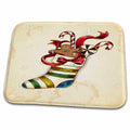 3dRose Cute Filled Vintage Style Christmas Stocking Xmas Holiday... - Dish Drying Mats (ddm-119113)