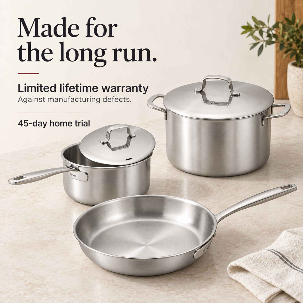 5-Ply Stainless Cookware Set, 5-Piece