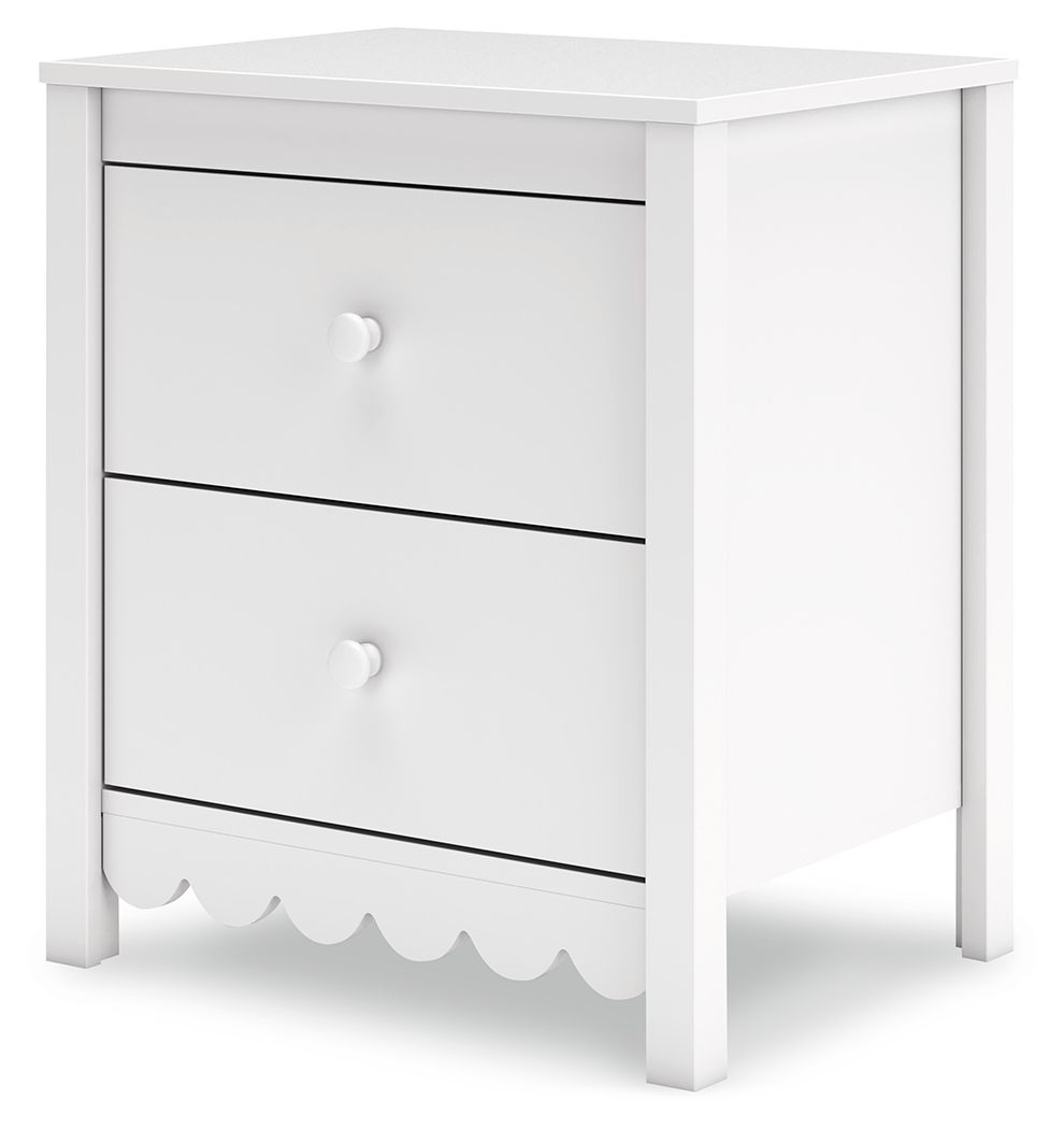 Hallityn - Two Drawer Night Stand - White