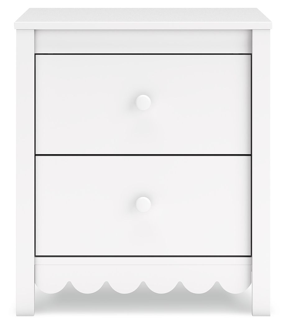 Hallityn - Two Drawer Night Stand - White
