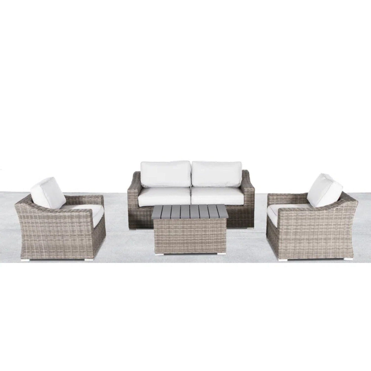 Stylish Sofa Seating Group With Cushions Perfect For Outdoor Gatherings