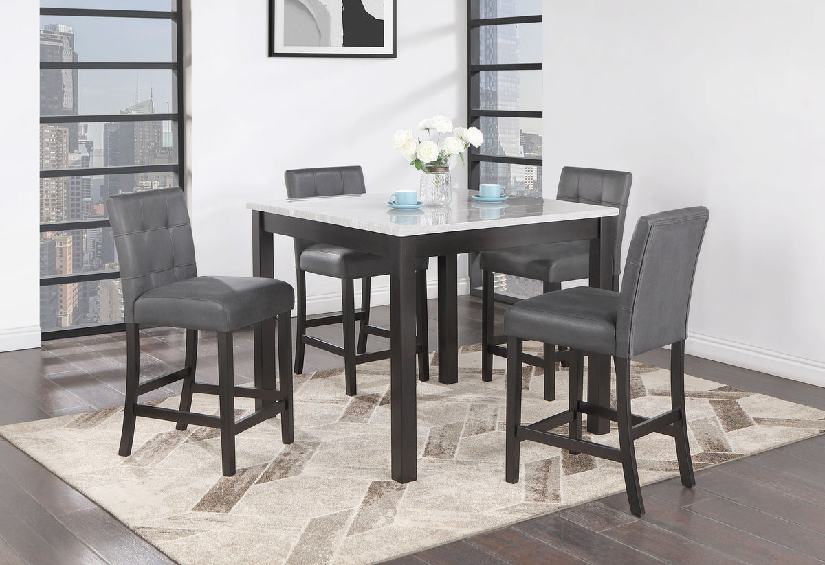 Leon Bar Table and 4 Bar Stools