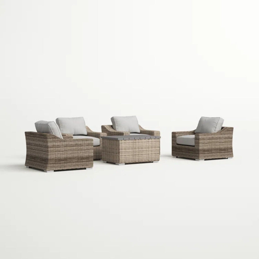 Stylish Sofa Seating Group With Cushions Perfect For Outdoor Gatherings