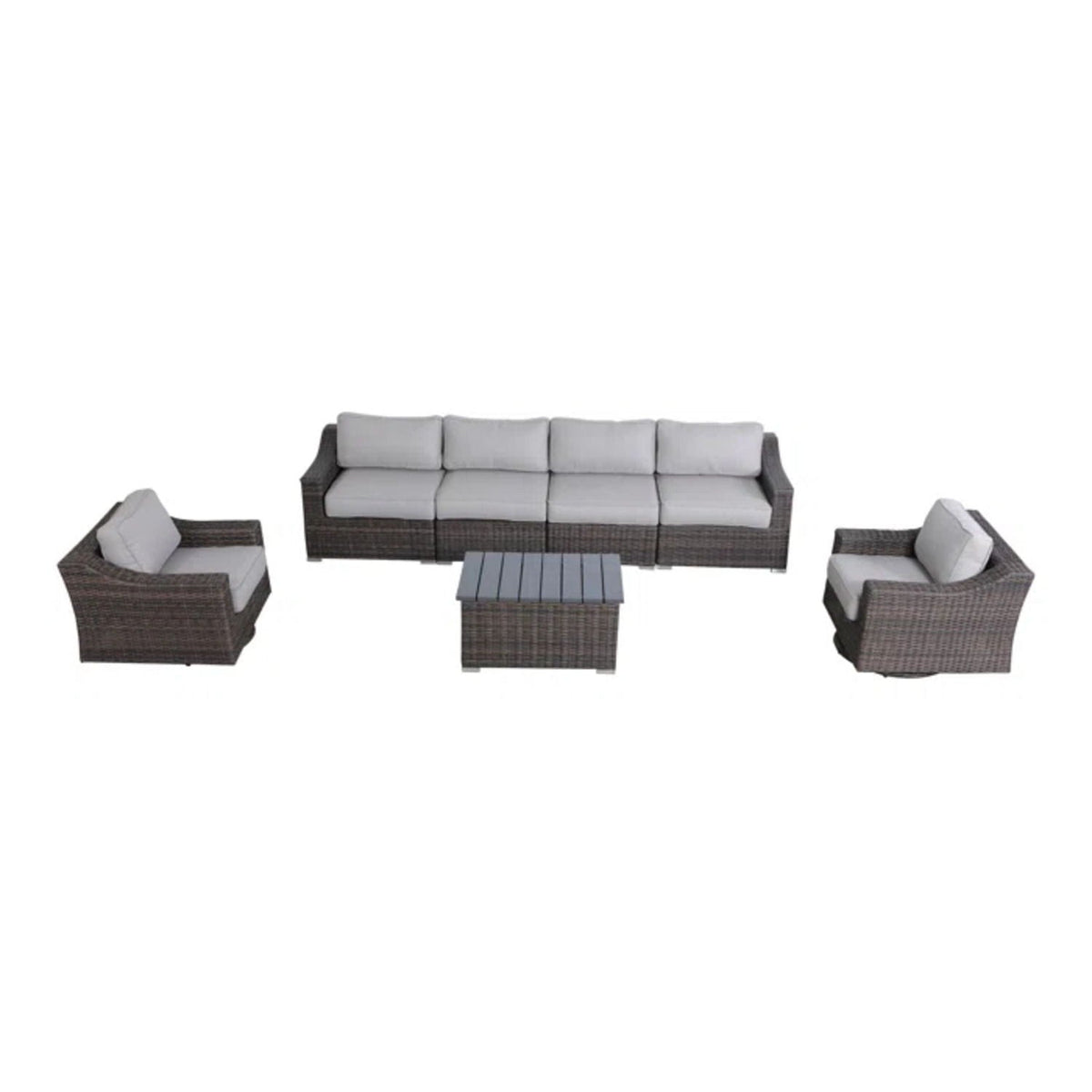 Stylish Sofa Seating Group With Cushions Perfect For Outdoor Gatherings