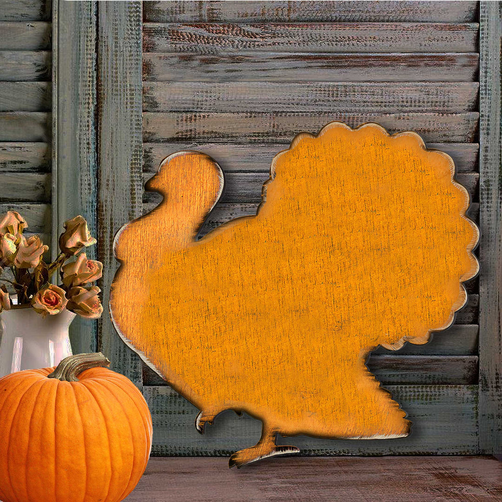 Rustic Turkey Holiday Door Decor by Nature Wonders - Thanksgiving Decor - 99154H