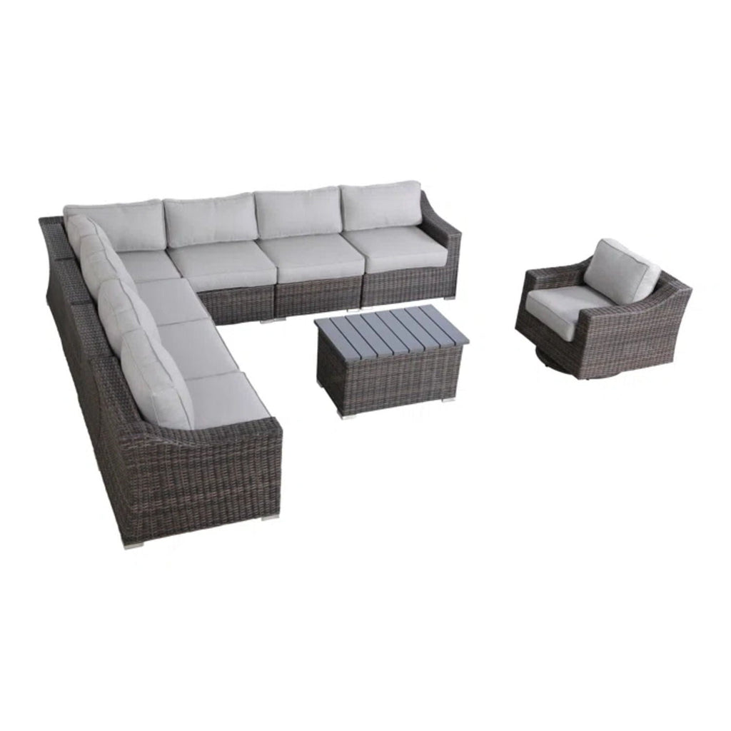 Stylish Sofa Seating Group With Cushions Perfect For Outdoor Gatherings