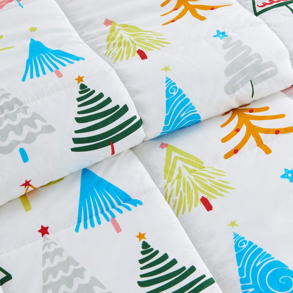 Reversible Christmas Comforter and Sham Set - Holiday / Lodge Odette Collection