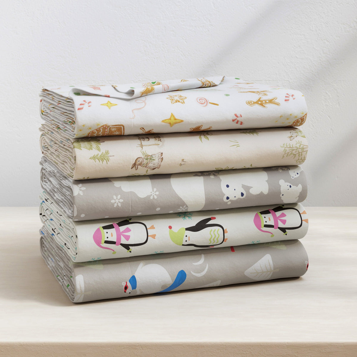 Turkish Cotton Flannel Sheet Set - Kids' Christmas Collection