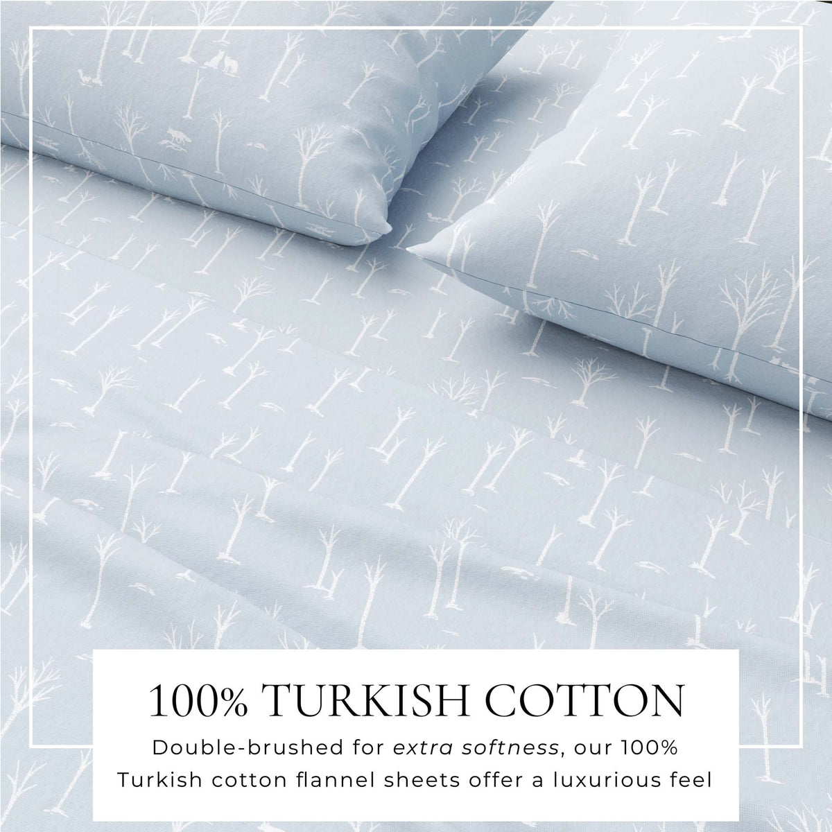 Turkish Cotton Flannel Sheet Set - Elevated Lodge Collection