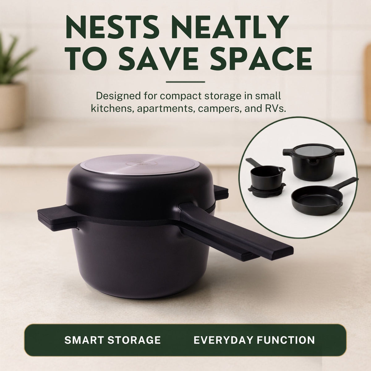 Stackable Nonstick Set, 5-Piece