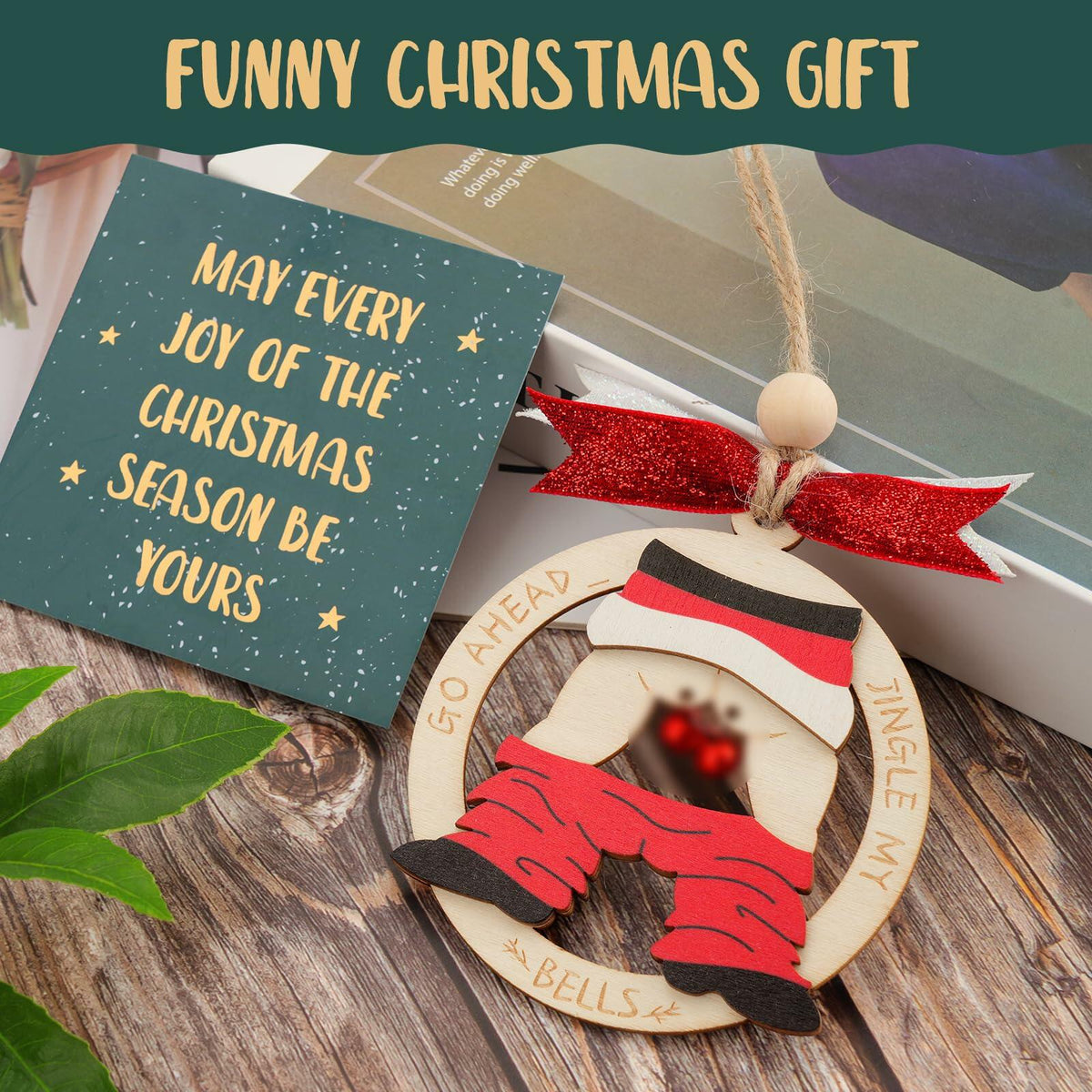 2024 White Elephant Xmas Ornament, Funny Christmas Decoration, Stocking Stuffer