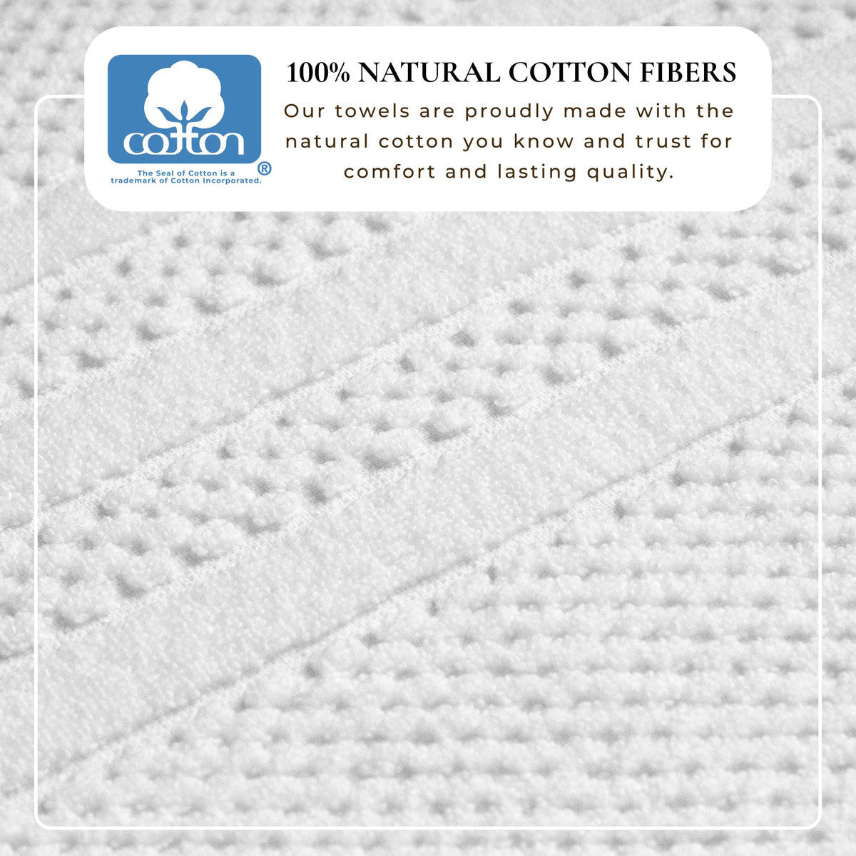 100% Cotton Checkered Jacquard Bath Towel Set - Giuliana Collection