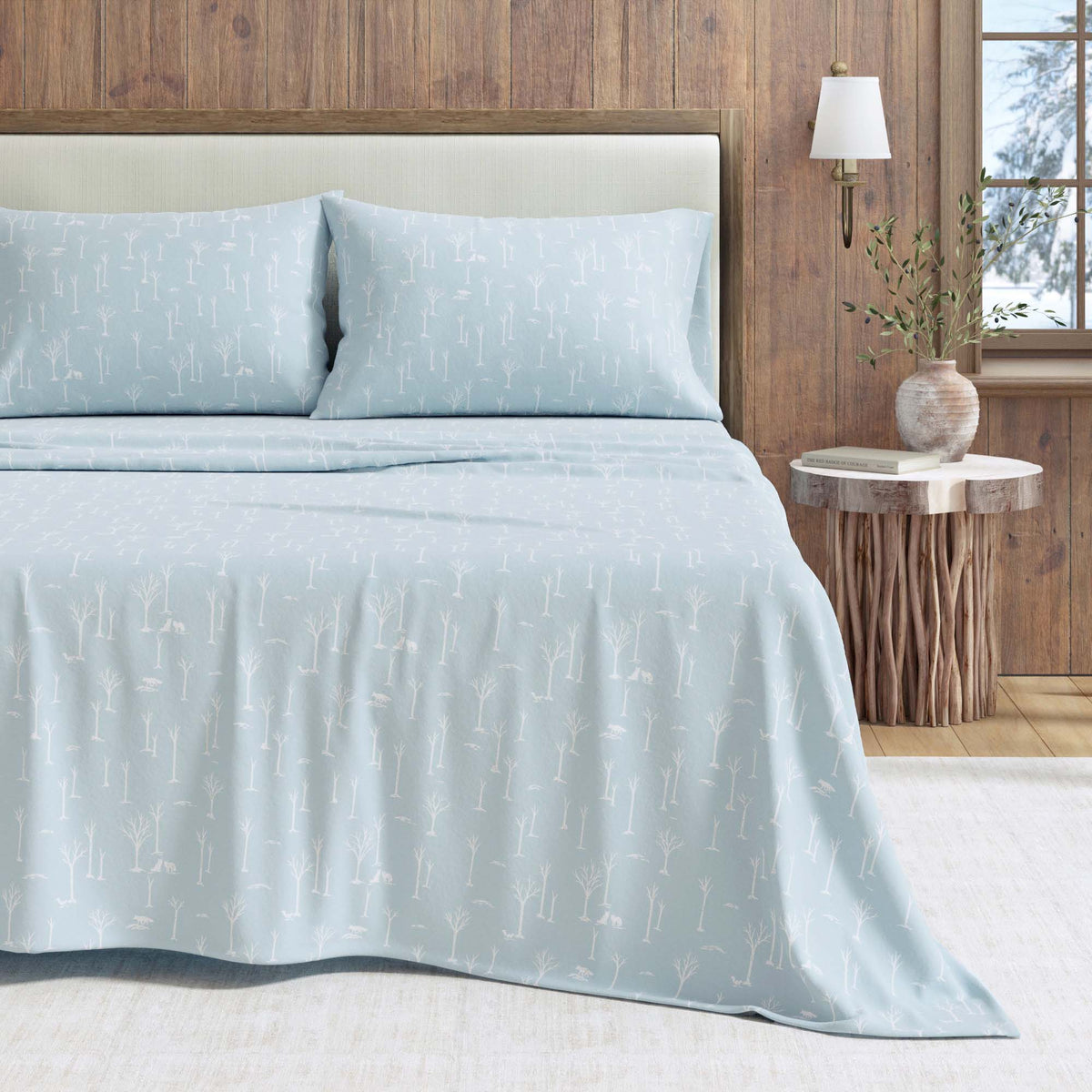 Turkish Cotton Flannel Sheet Set - Elevated Lodge Collection